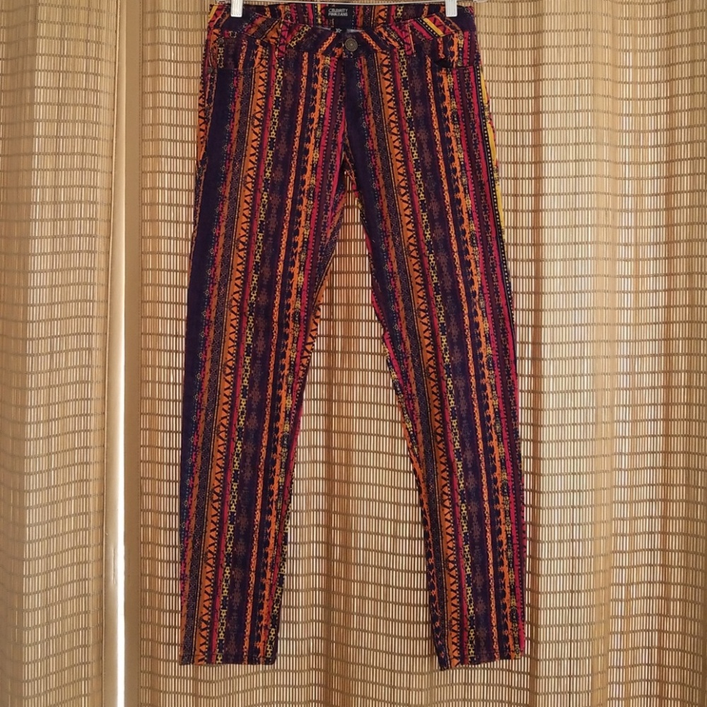 Funky Celebrity pink printed Jeans sz 13